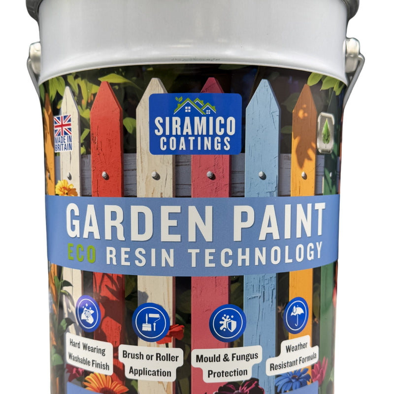 Garden Paint – 5 Litres - Eco Resin Premium One Coat Garden Paint for Garden Furniture