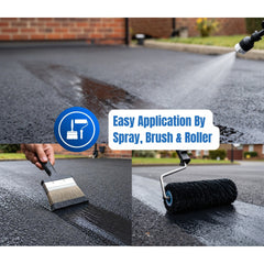 Easy application by spray, brush or roller