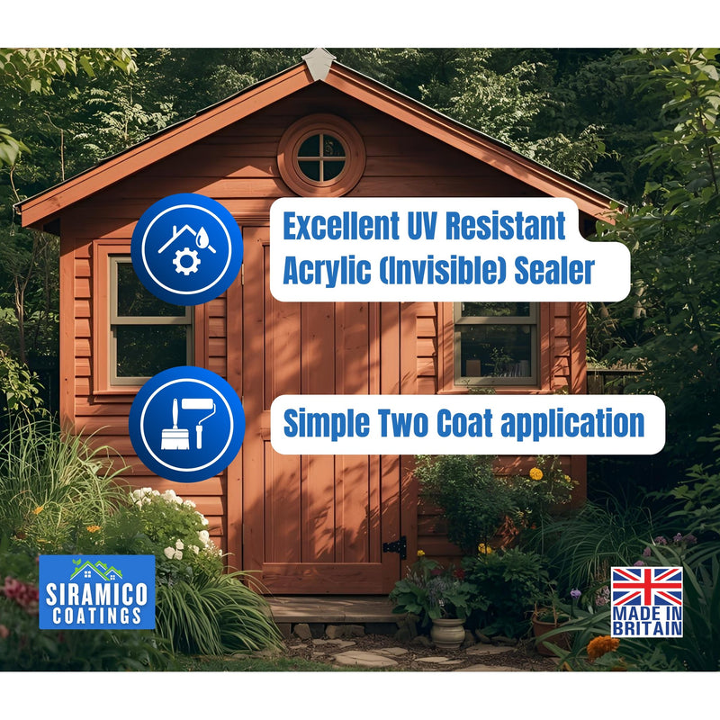 Excellent UV resistant acrylic invisible sealer, simple two coat application