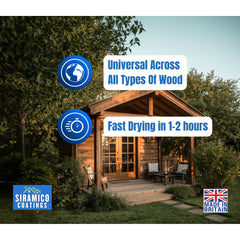 Universal across all types of wood, fast drying in 1-2 hours