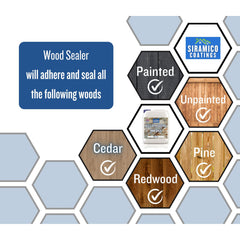 Waterproofing Wood Sealer adheres to painted, unpainted, cedar, pine and redwood