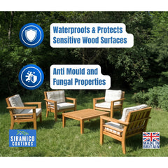 Acrylic Waterproofing Wood Sealer waterproofs and protects wood, anti mould and fungal