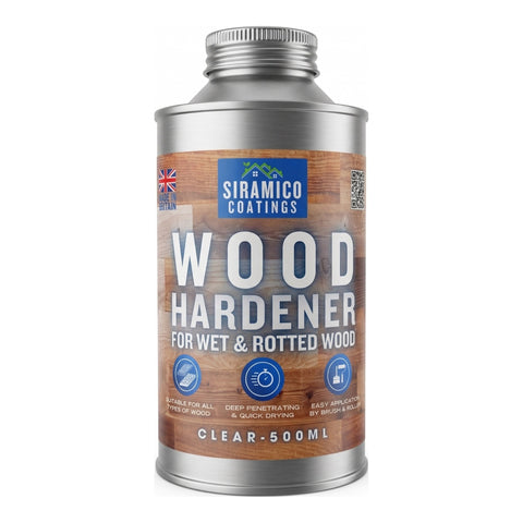 Siramico Wood Hardener for wet & rotted wood