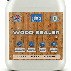 Wood Sealer I 5 litres I Clear Waterproof Wood Treatment for Decking, Fences, Sheds & Garden Furniture I UV & Weather Resistant Outdoor Wood Protector